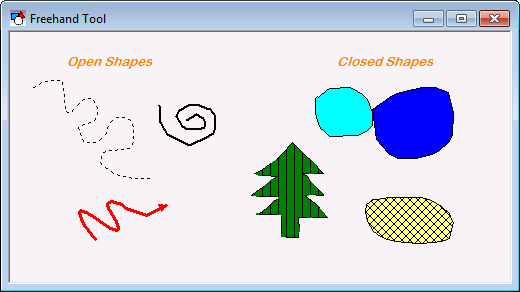 Freehand Tool examples